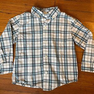 Janie and Jack Boys Long Sleeve Button-Up Shirt, Size 3/3T